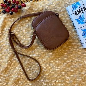 Vegan leather crossbody bag purse